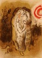 Naomi and her daughtersinlaw lithograph contemporary Marc Chagall